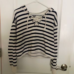 Aerie Hooded Cropped Sweatshirt